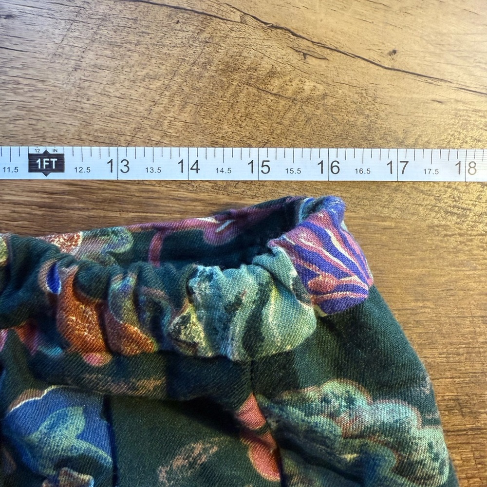 Vintage 90s USA ORVIS Women's Floral Pleated Skirt Autumn Shades Size 10/12 - Picture 7 of 8